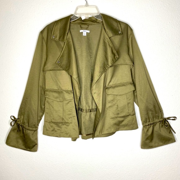 Fashion Nova Jackets & Blazers - WOMENS PLUS SIZE OLIVE GREEN FASHION JACKET